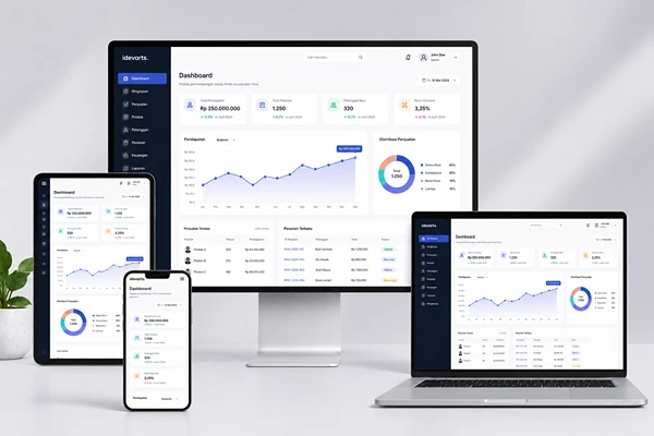 Project dashboard monitoring bisnis iDevArts